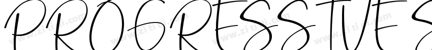 PROGRESSIVE SOUL Reg字体转换
